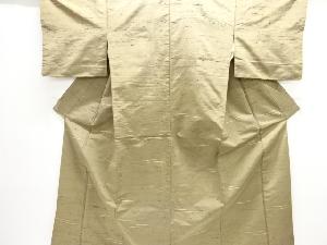 アンティーク　霞模様織り出し節紬着物